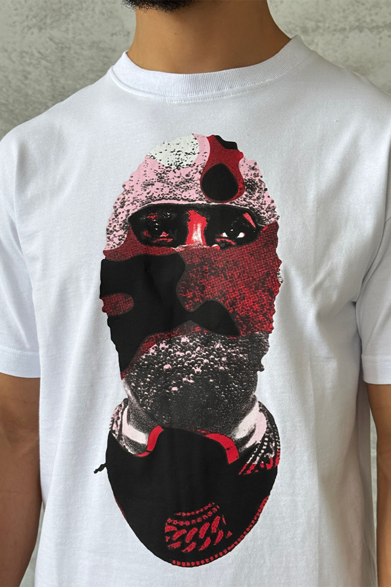 Designer Clothing Мужская белая футболка Ih Nom Uh Nit "Mask On"