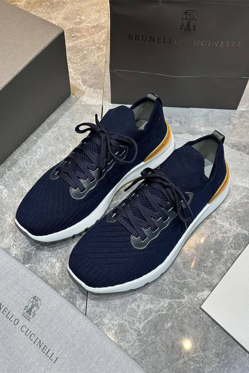 Designer Мужские кроссовки knitted - Navy