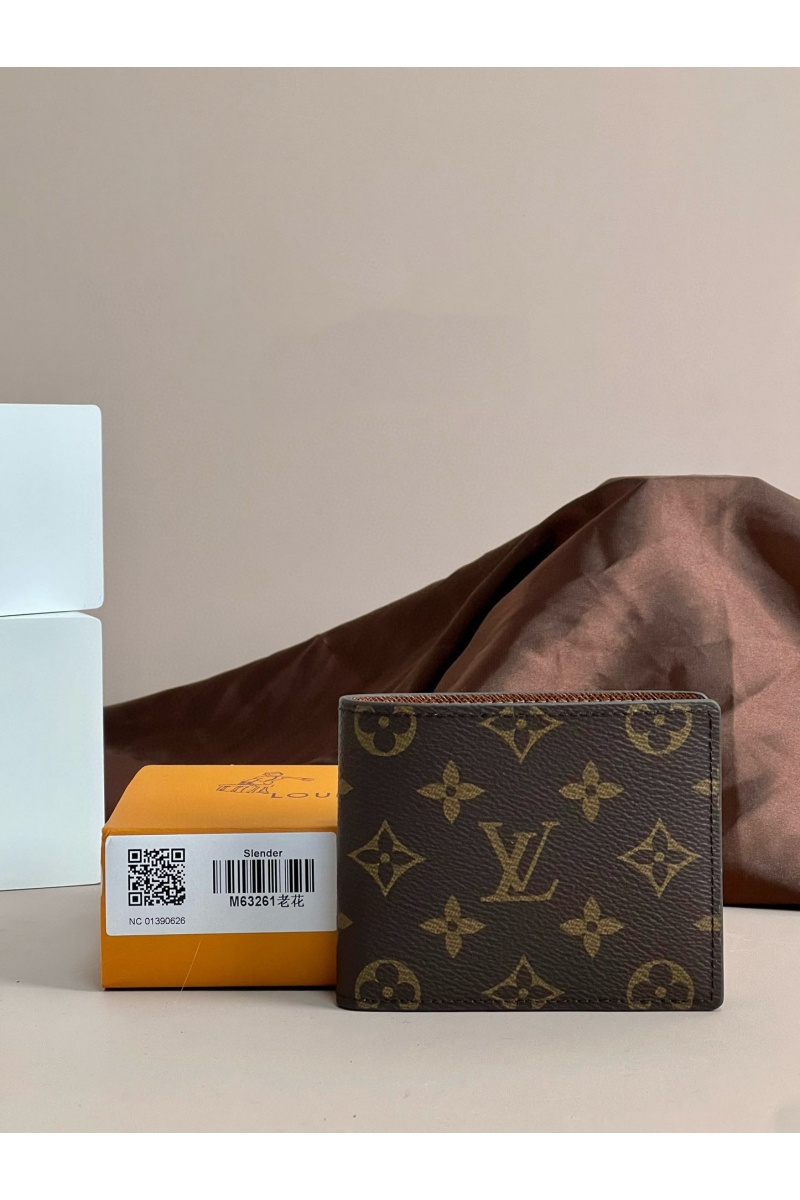 Lоuis Vuittоn Кожаный кошелёк Slender Premium 11x8.5x1 см