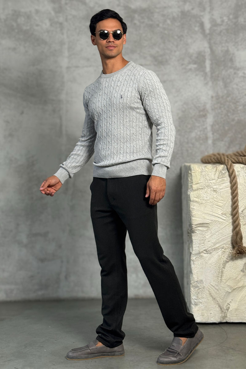Polo Ralph Lauren Мужской джемпер cable-knit - Light Grey