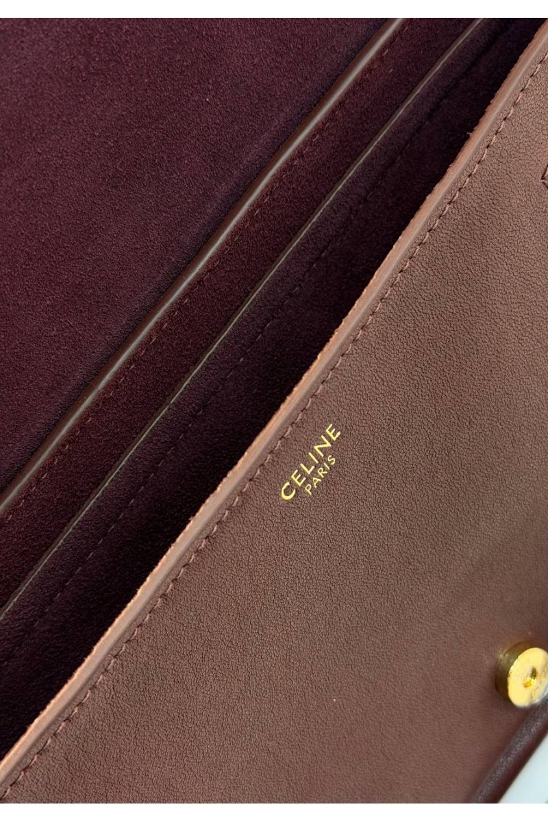 Celine Кожаная сумка Little Halfmoon Soft Triomphe premium 25x13x5 см