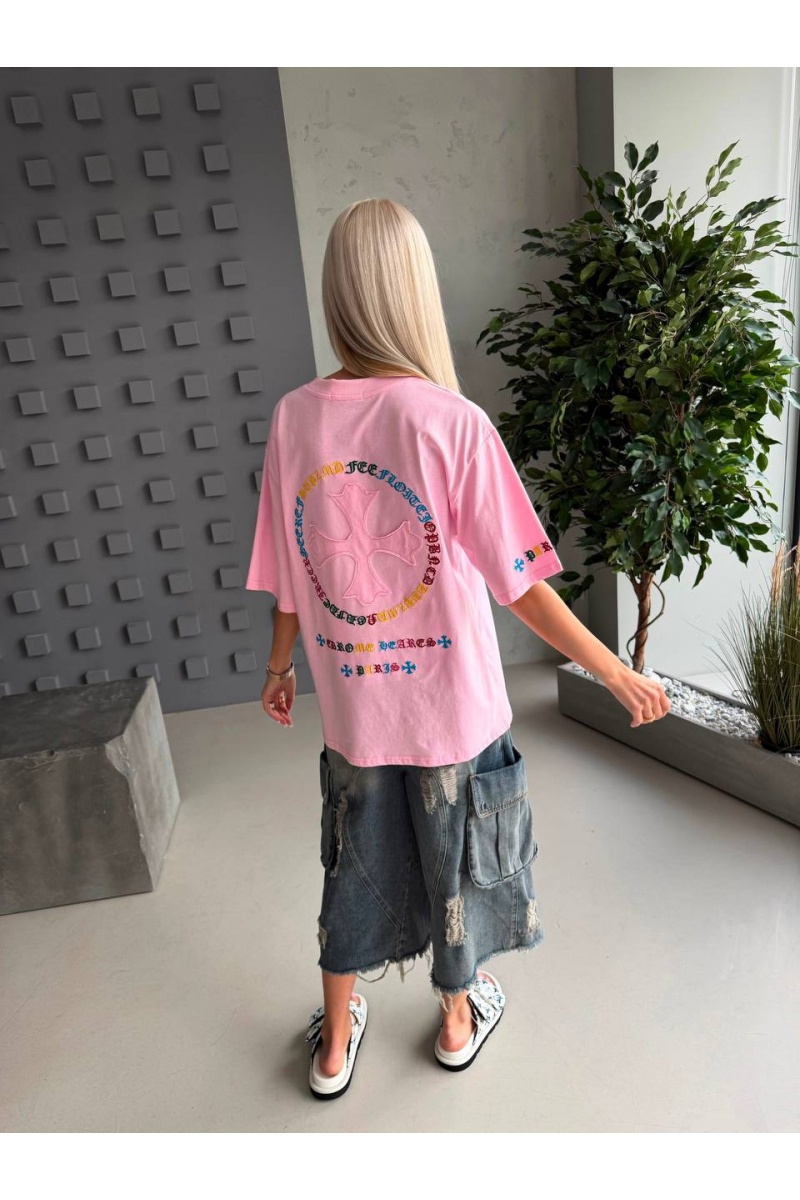 Chrome Hearts Женская оверсайз футболка premium