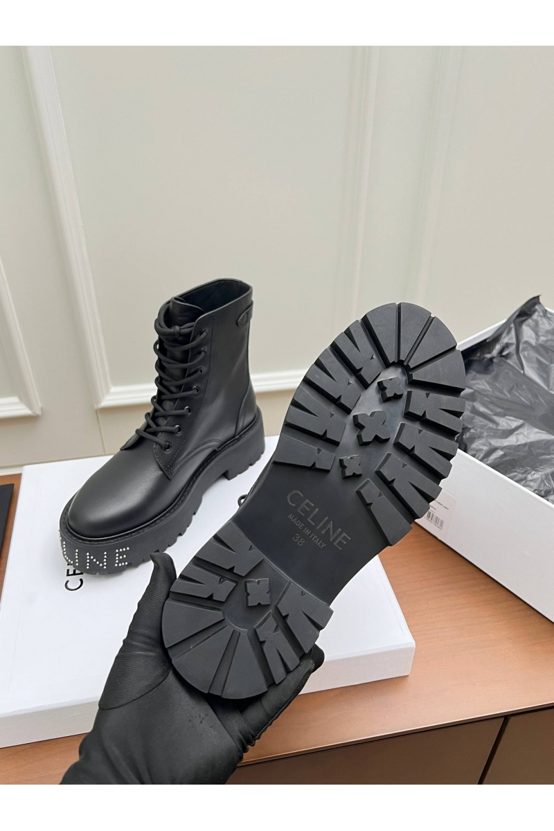 Celine Женские кожаные ботинки premium