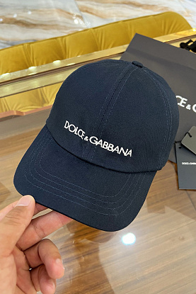 Бейсболка синего цвета logo-embroidered