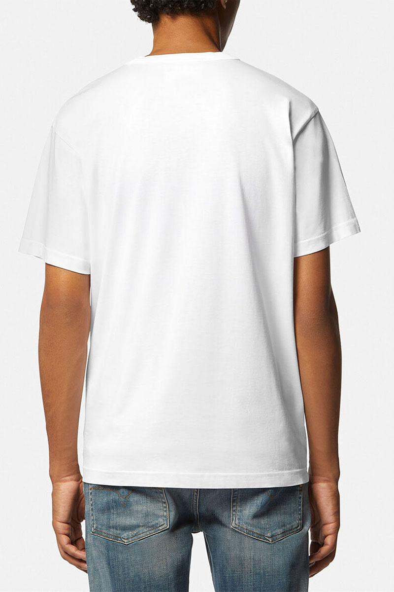 Versace Белая футболка Upside Down-logo