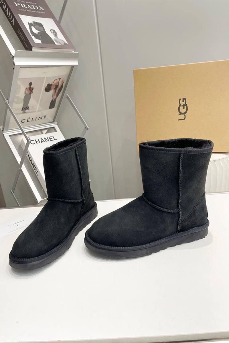 UGG Мужские чёрные ботинки Classic