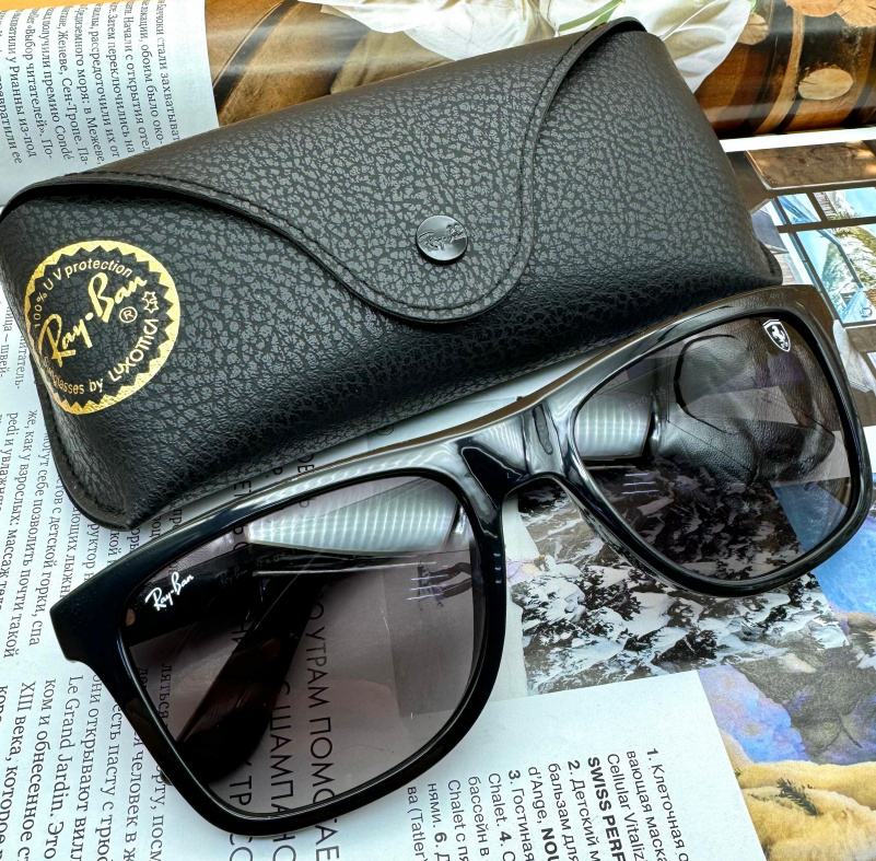 Ray Ban Солнцезащитные очки Scuderia Ferrari - Black