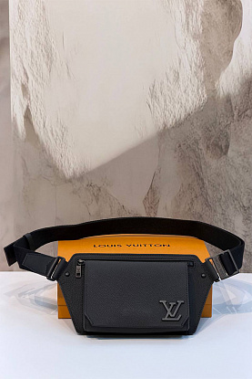 Кожаная сумка на пояс Aerogram Takeoff Sling premium 30x16x3 см