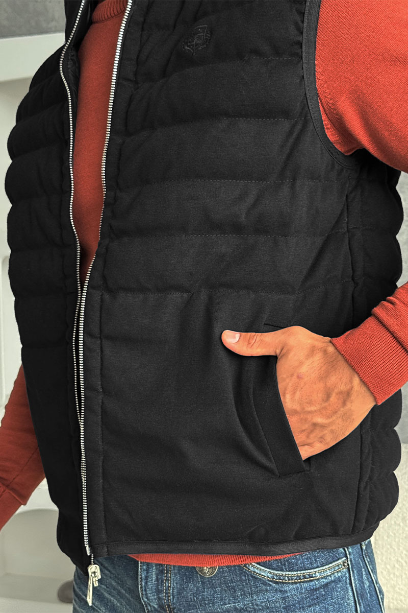 Loro Piana Чёрный двусторонний жилет 