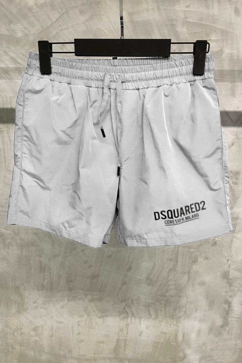Dsquared2 Мужские светло-серые шорты Ceresio 9 Milano