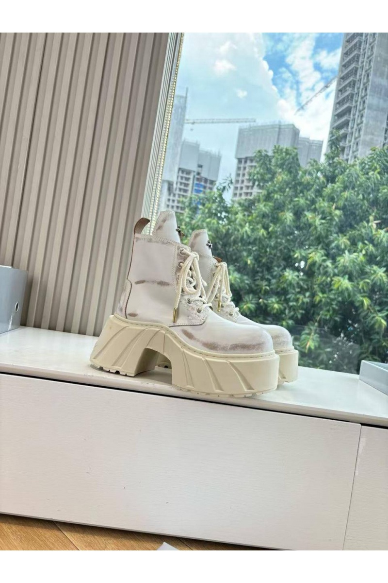 Designer Clothing Женские кожаные ботинки на платформе SMFK premium