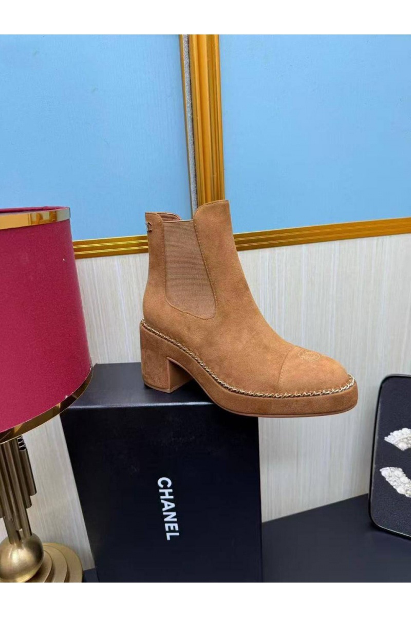 Chаnеl Женские замшевые сапоги 