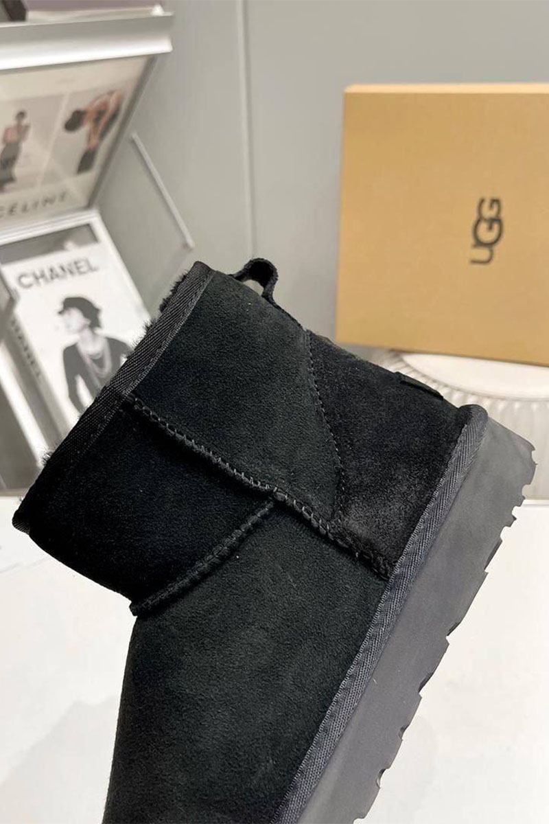 UGG Мужские чёрные ботинки Classic