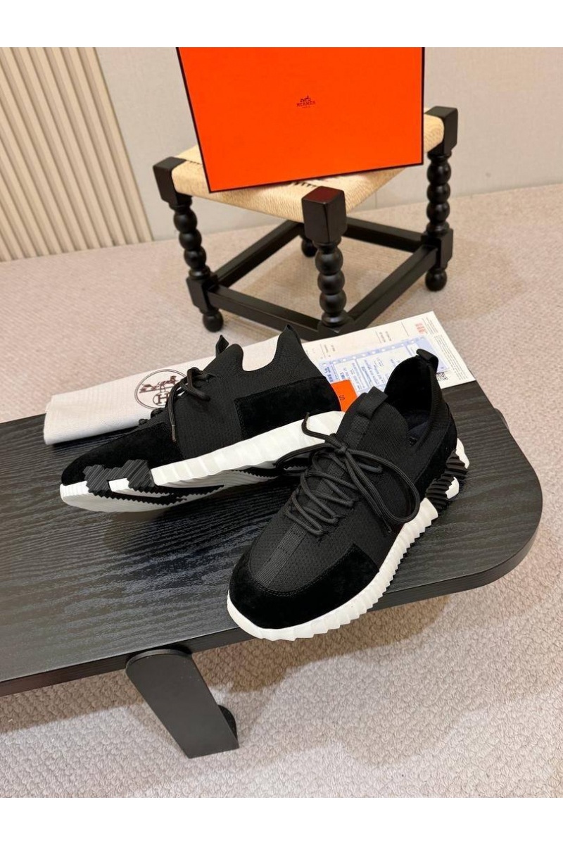 Hermes Текстильные кроссовки lift slip-on