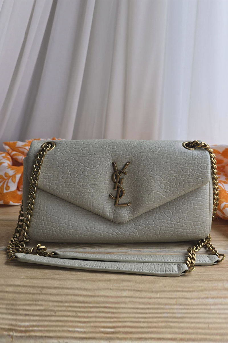 Yves Saint Laurent Кожаная сумка Calypso 27x13 см
