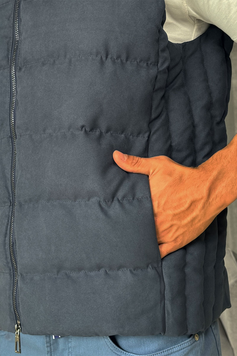 Loro Piana Мужской синий жилет 