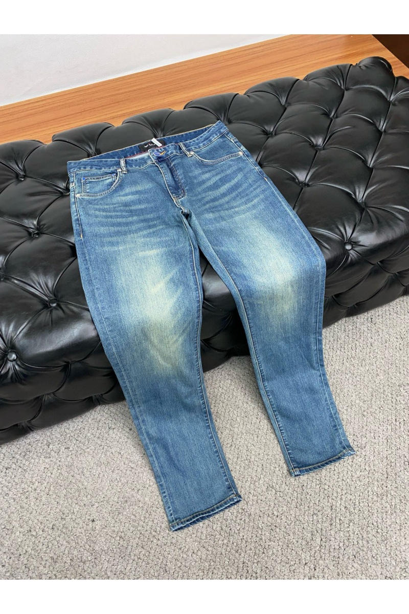 Kiton Мужские синие джинсы Premium