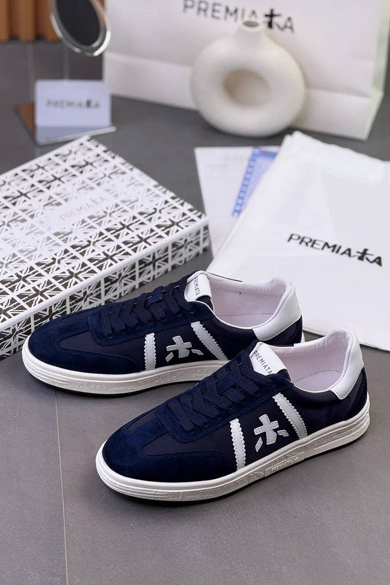 Premiata Комбинированные кроссовки Bonnie - Navy