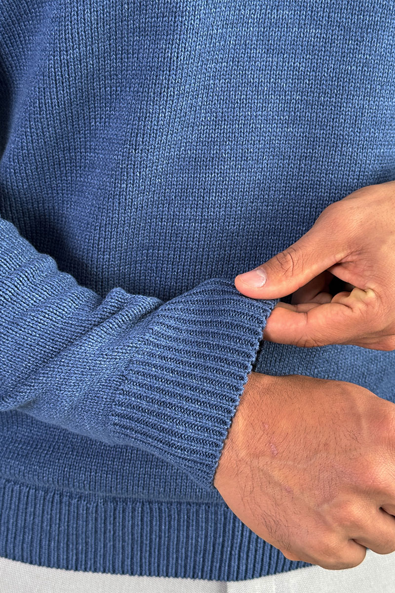 Loro Piana Мужской свитер цвета индиго 
