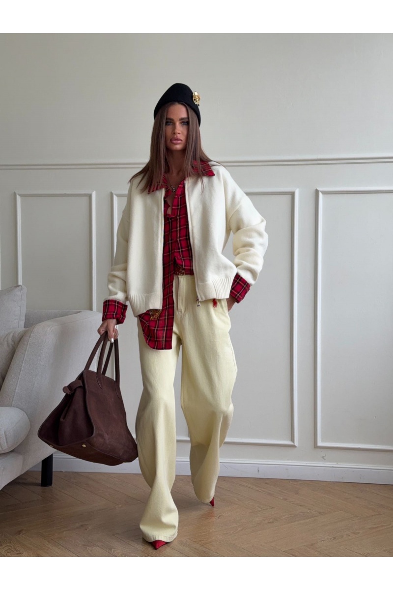 Designer Clothing Женская кофта с шапкой Ganni бежевого цвета