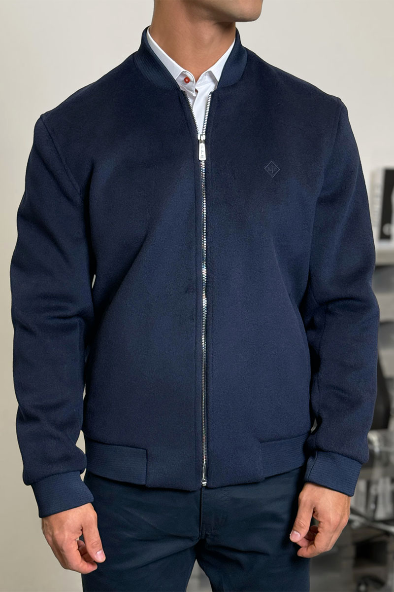 Loro Piana Мужской бомбер синего цвета