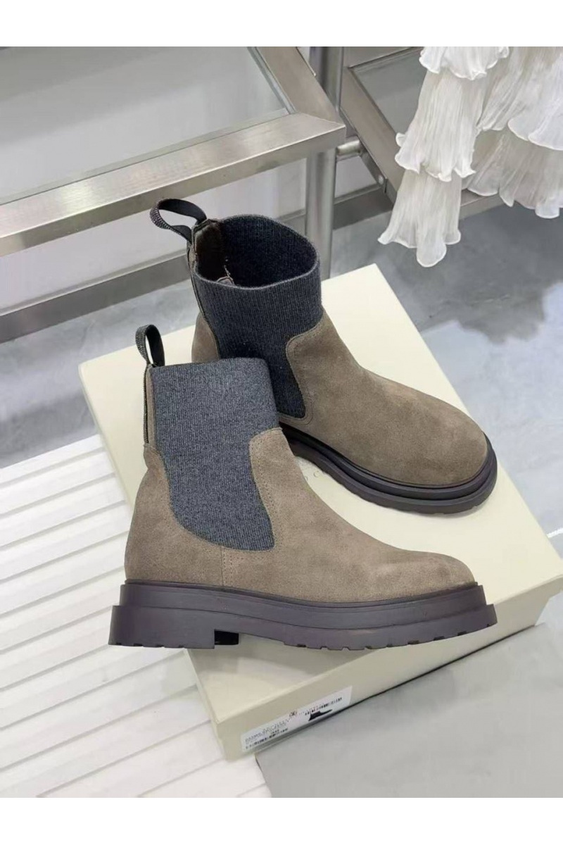 Designer Женские замшевые сапоги premium - Beige