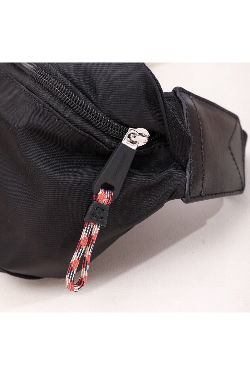 Burberry Чёрная сумка на пояс Sonny Premium 31x7.5x16 см