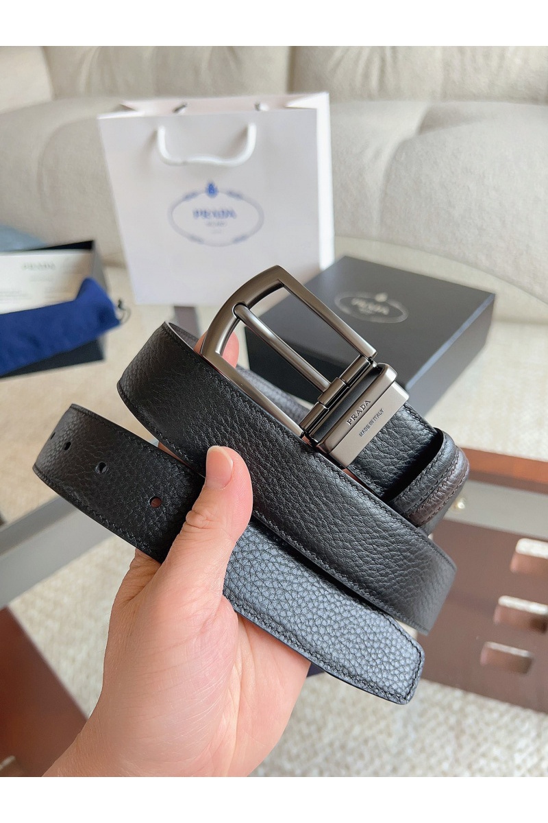 Prada Двусторонний кожаный ремень premium