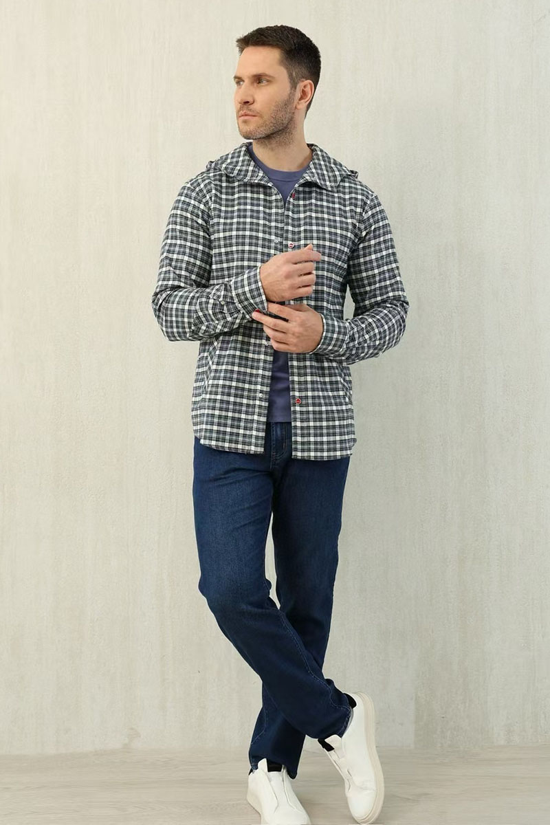 Kiton Мужская рубашка Premium - Light Blue 