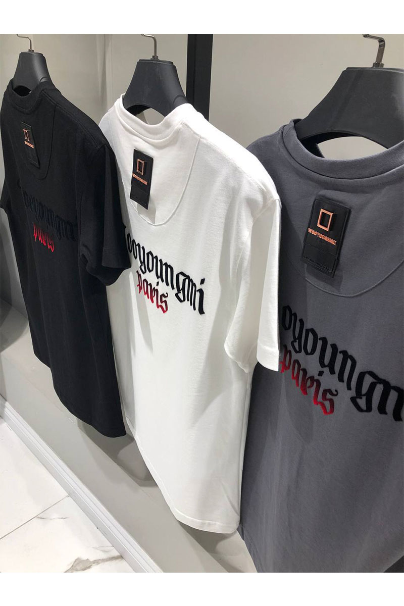 Designer Clothing Мужская футболка Wooyoungmi Paris - Grey