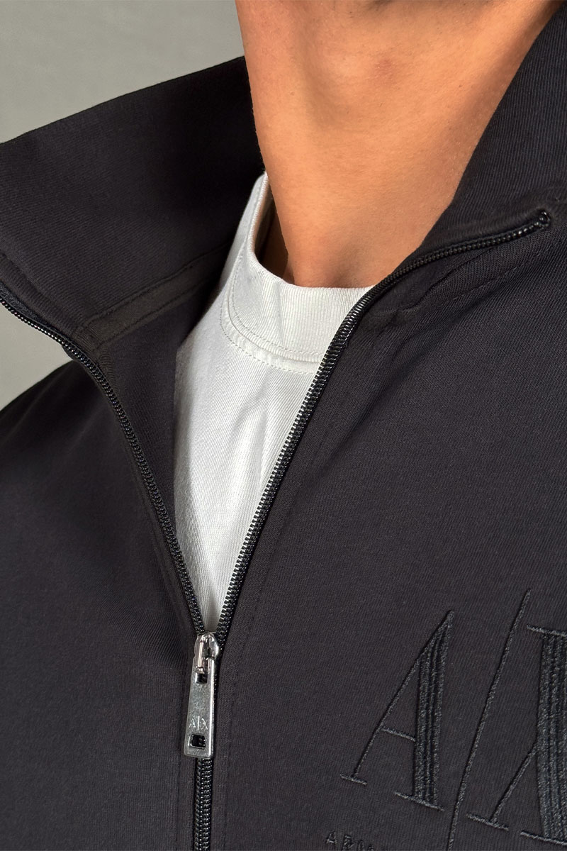 Emporio Armani EA7 Кофта на молнии logo-embroidered