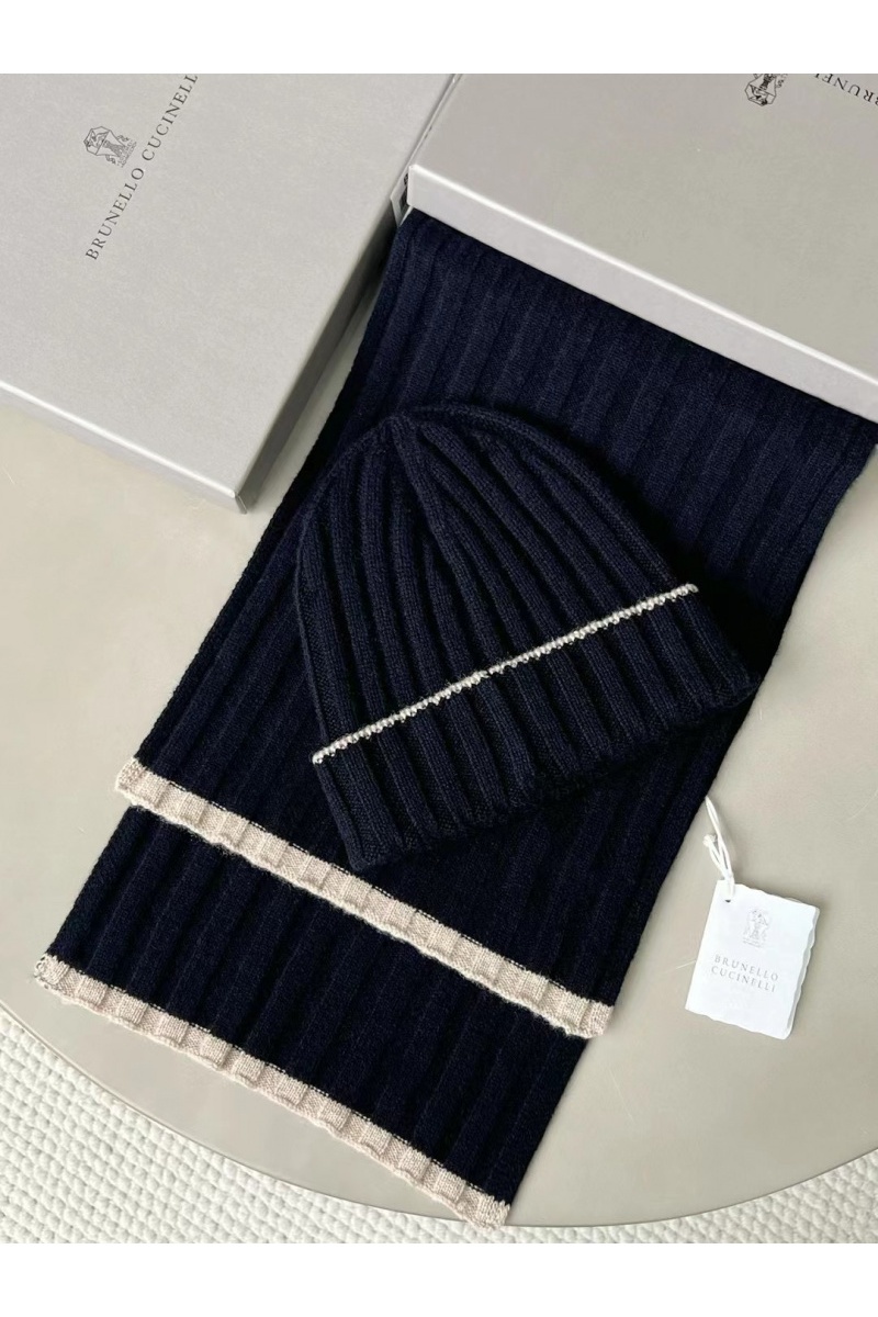 Designer Кашемировый шарф Premium - Navy
