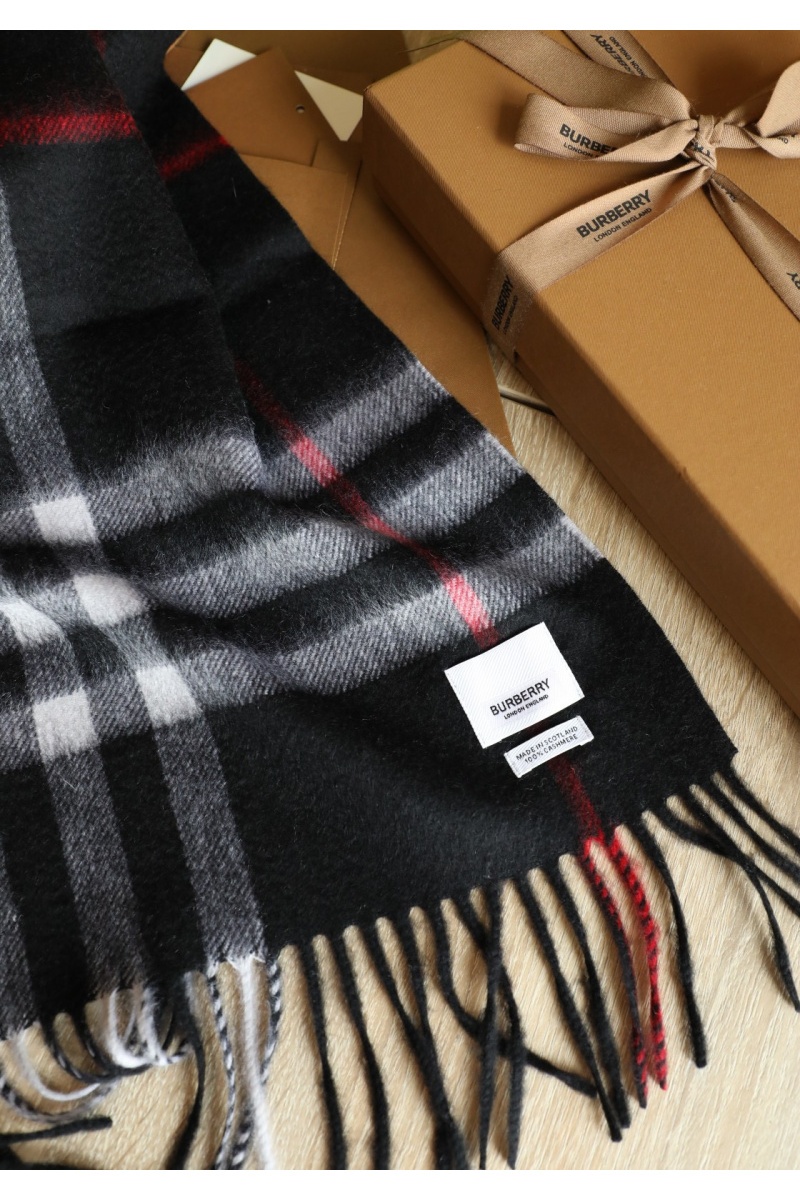 Burberry Шарф Check premium 168x30 см - Black