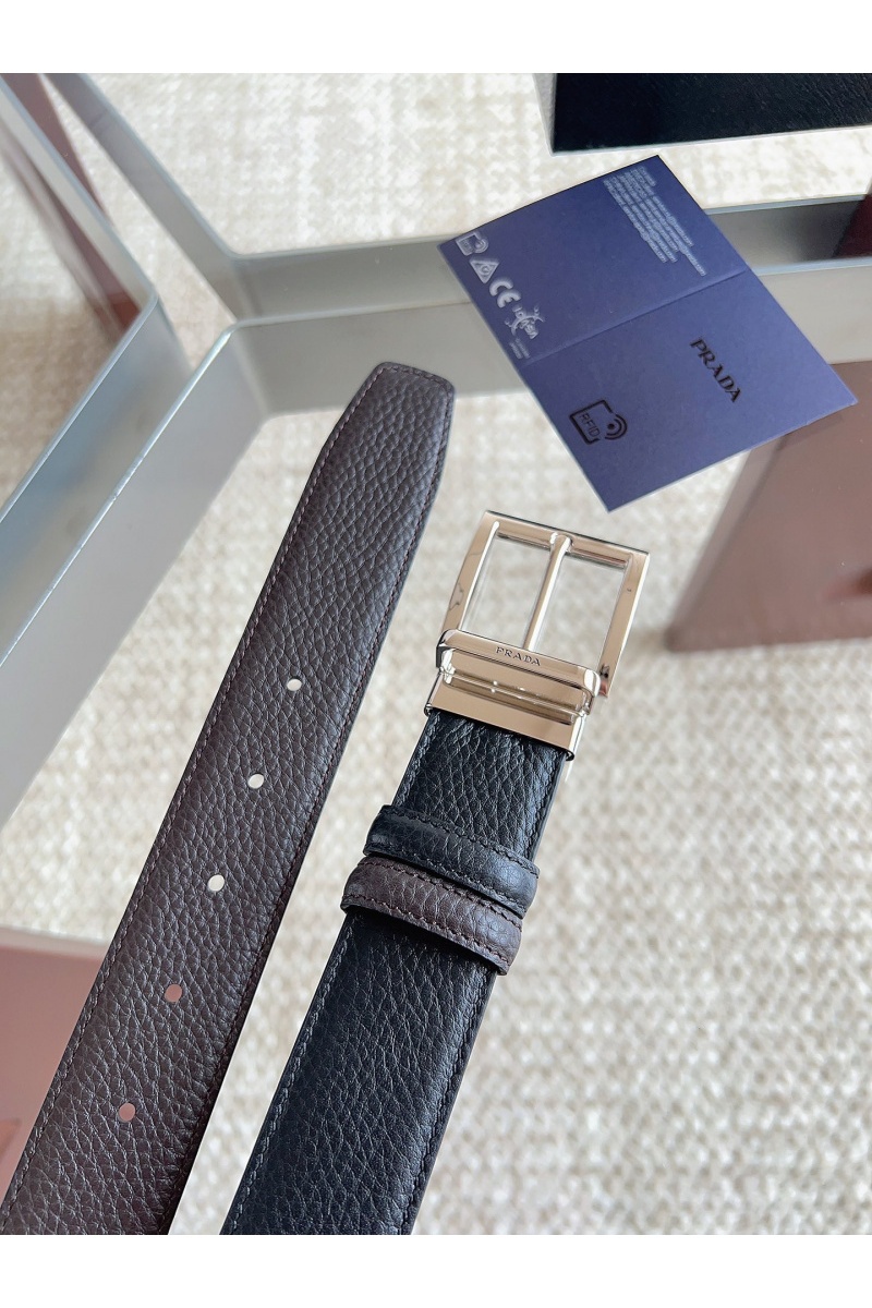 Prada Двусторонний кожаный ремень premium