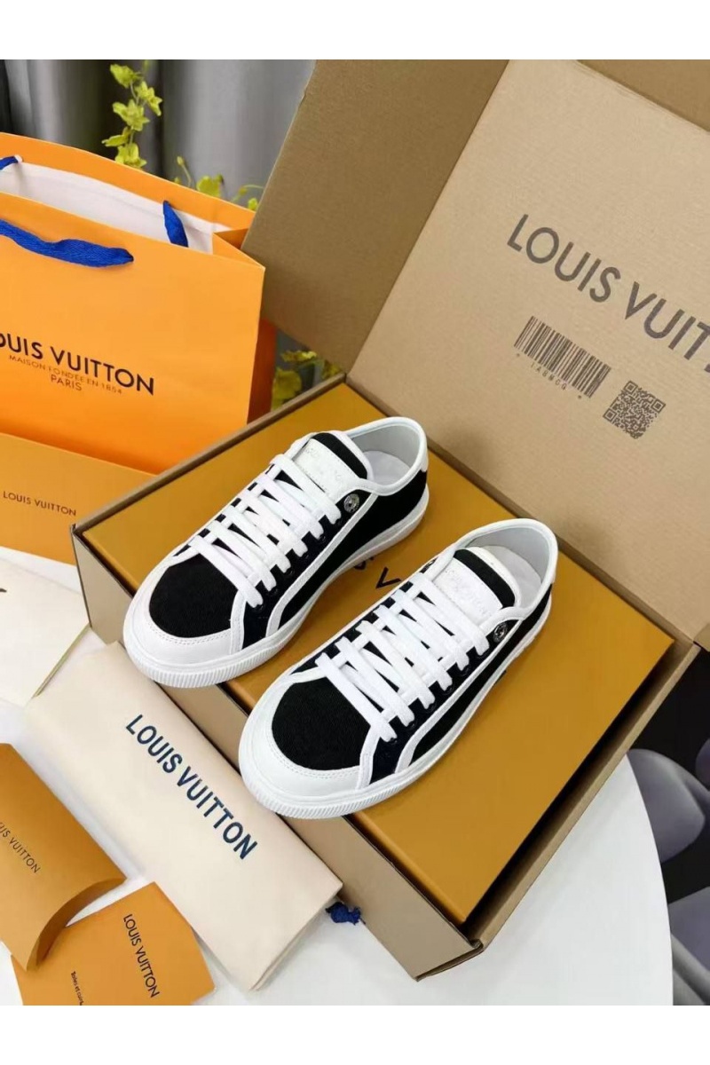 Lоuis Vuittоn Женские комбинированные кеды Premium - Black