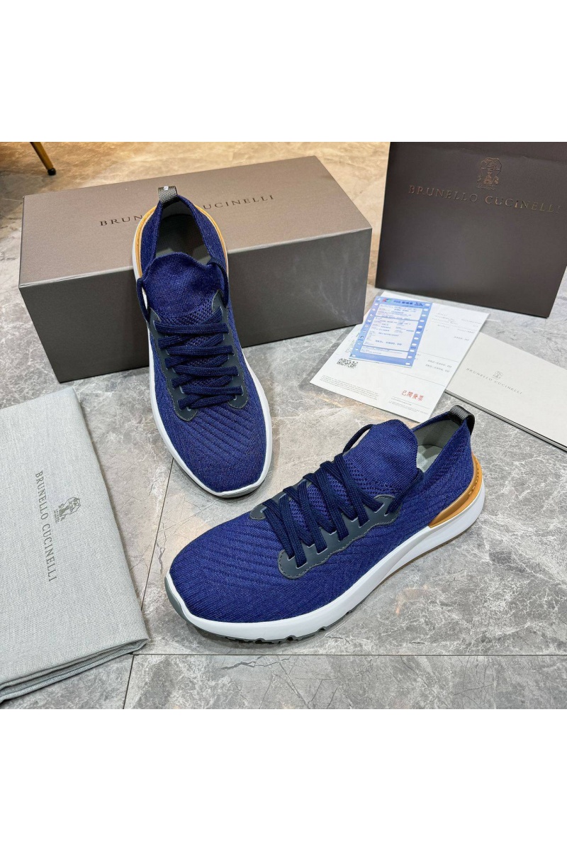 Designer Мужские кроссовки knitted - Blue