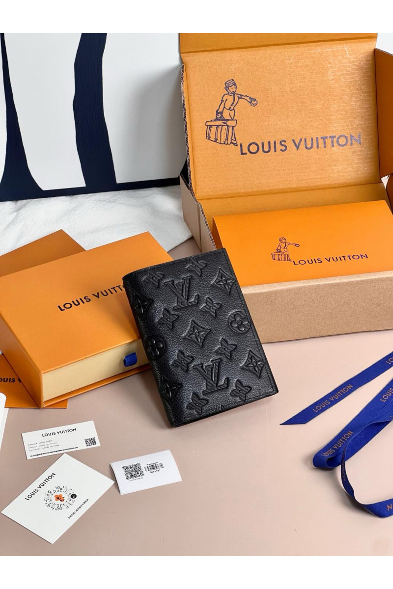 Lоuis Vuittоn Кожаная обложка для паспорта Premium 14x9.5x2 см