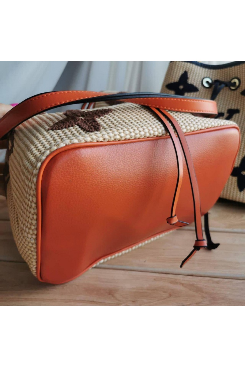 Lоuis Vuittоn Женская сумка NeoNoe Handbag Monogram Raffia MM 26x26x17.5 см