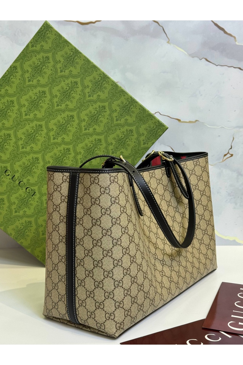 Gucci Кожаная сумка GG Emblem premium 38x25x15 см