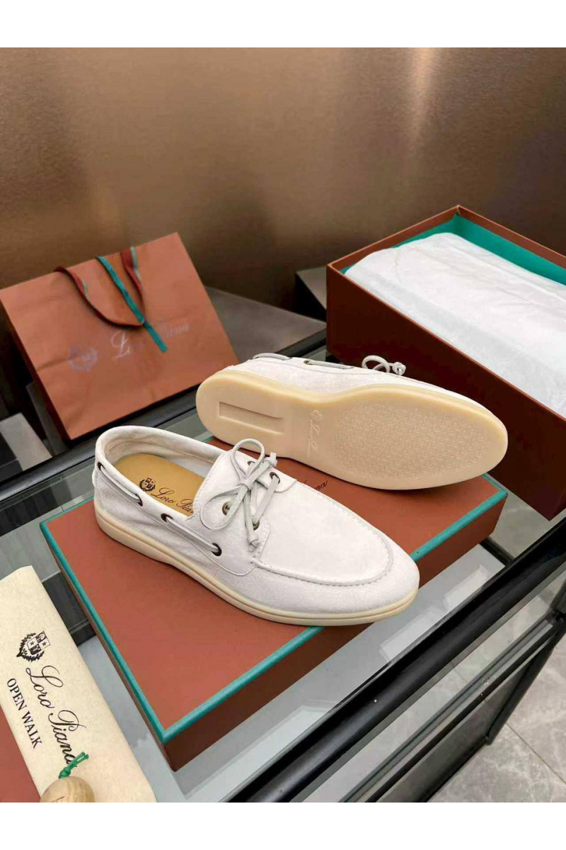 Loro Piana Женские замшевые лоферы premium