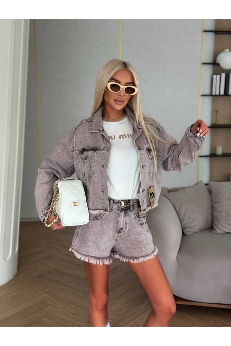 MIU MIU Женская джинсовая куртка premium