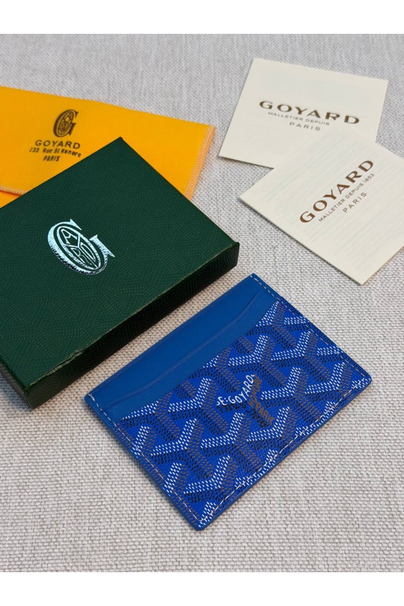 Designer Clothing Кожаный кардхолдер Goyard Saint Sulpice premium 10.5x7 см