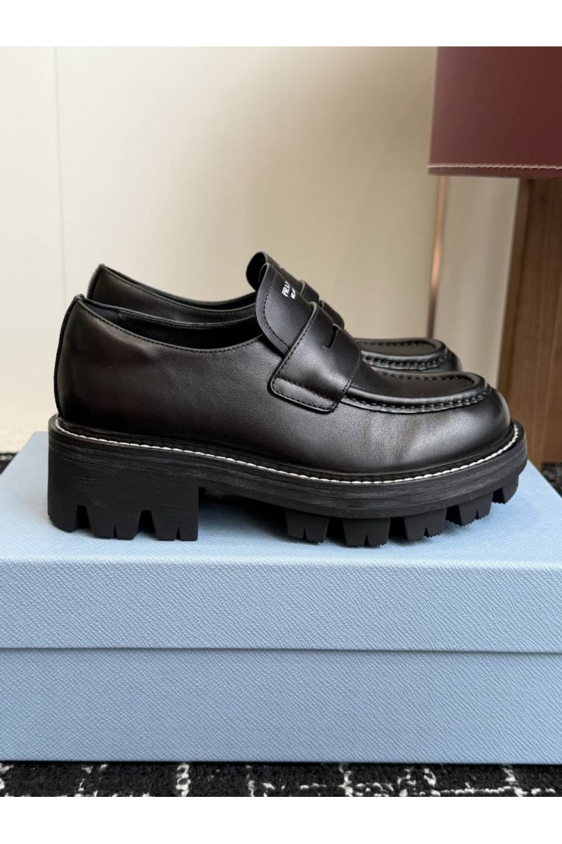 Prada Женские кожаные лоферы premium