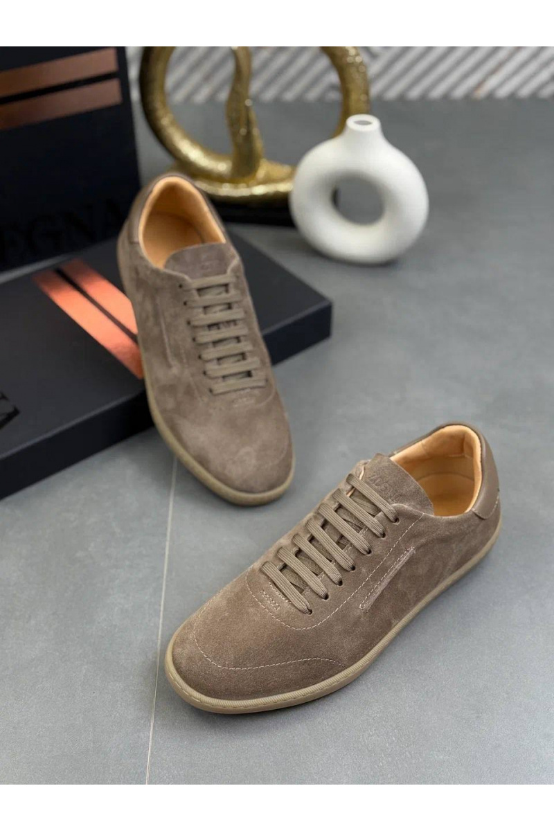 Zegna Мужские замшевые кроссовки "232"