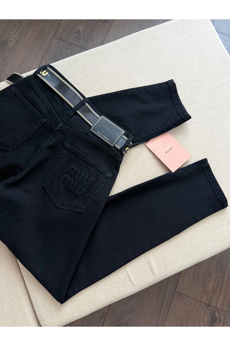 MIU MIU Женские джинсы boyfriend Premium - Black