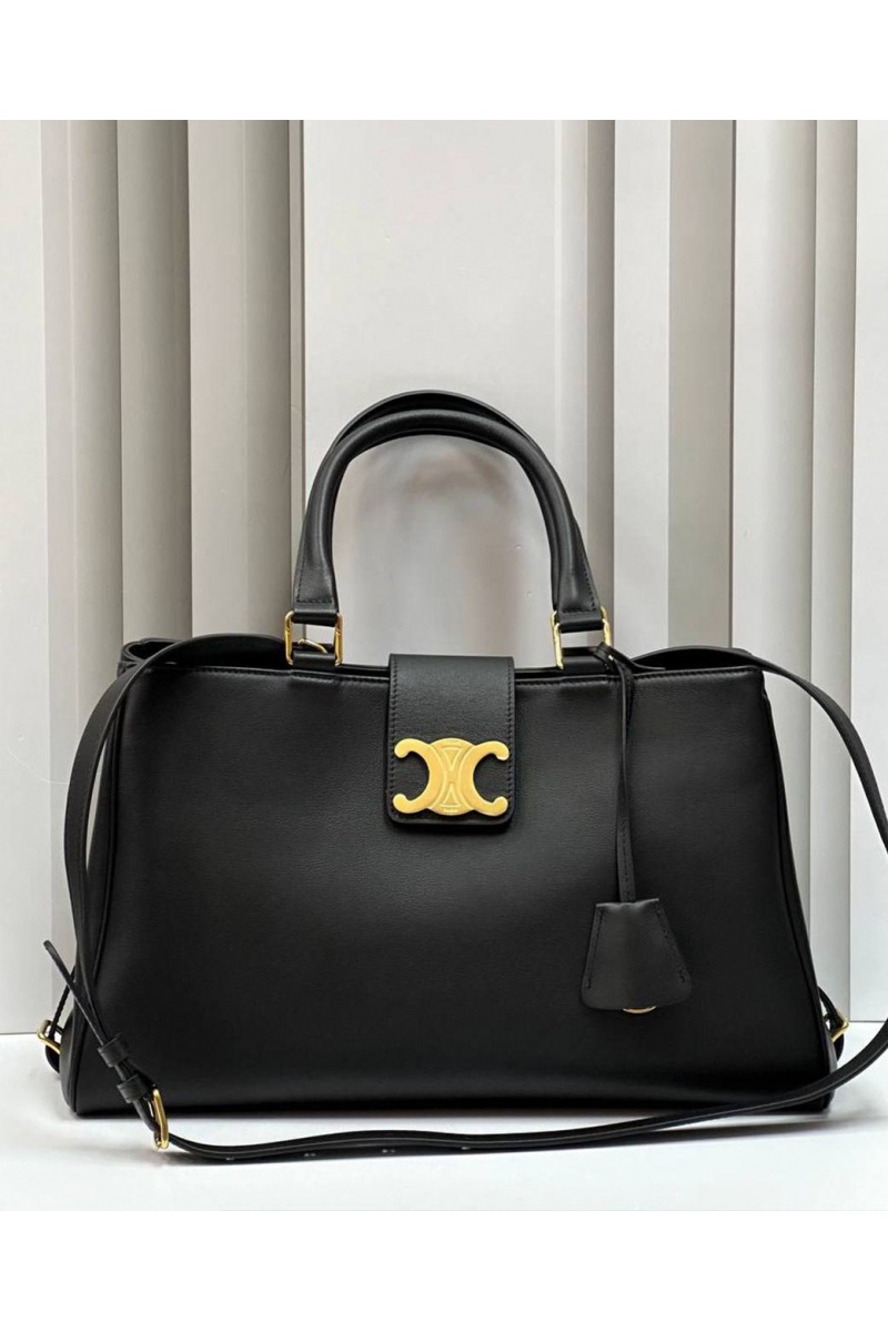 Celine Женская сумка Appoline Medium Premium 37.5x22x16 см - Black
