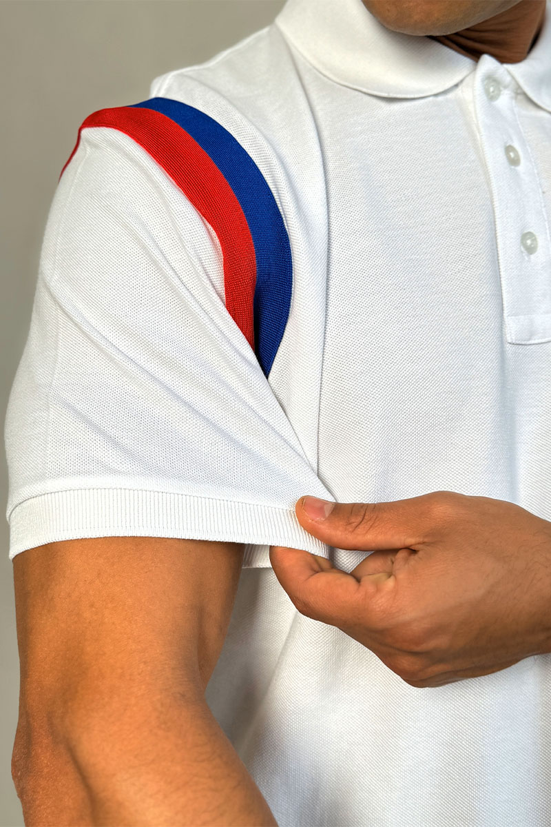 Lоuis Vuittоn Мужское поло белого цвета logo-print