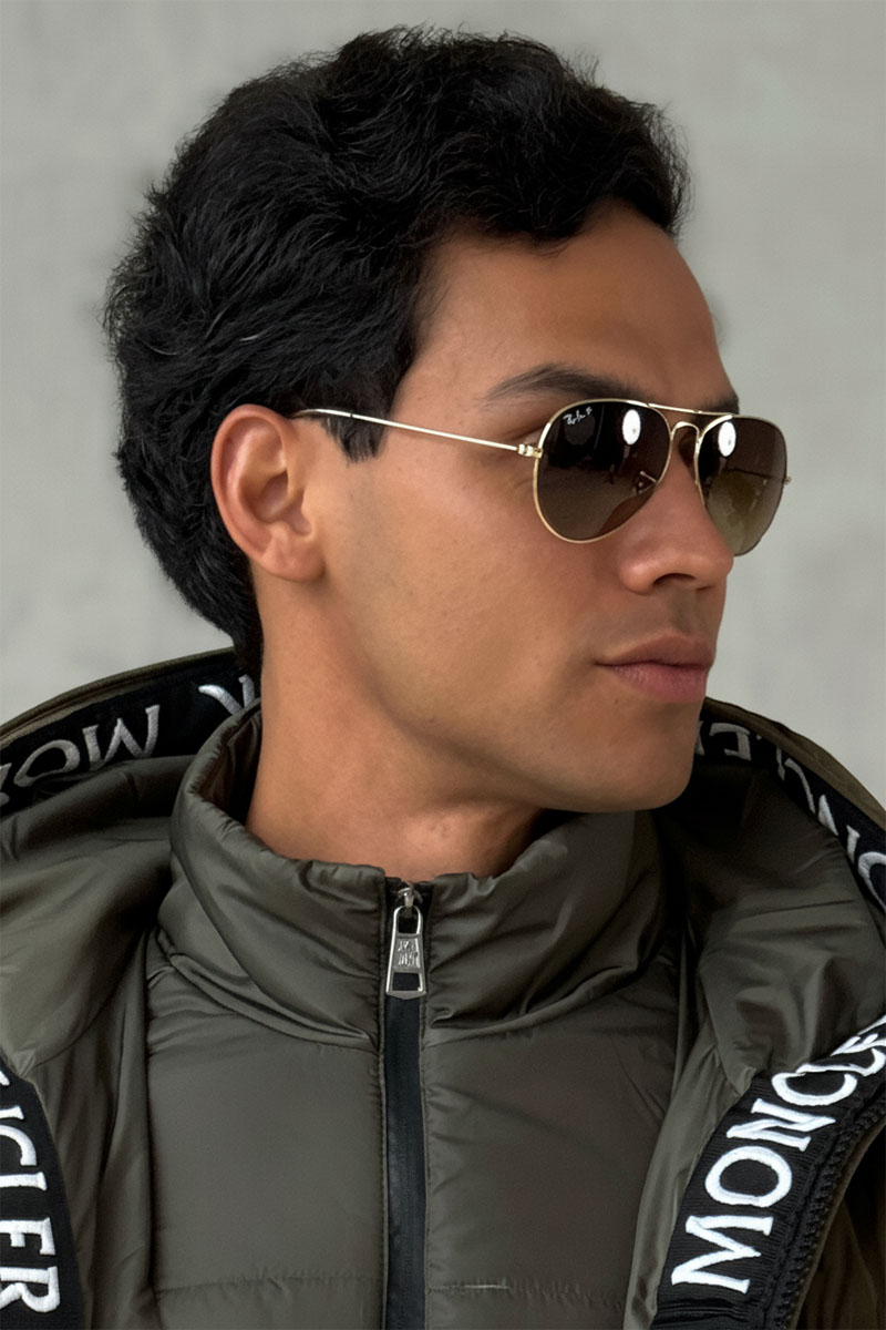 Ray Ban Солнцезащитные очки Aviator Large Metal - Brown