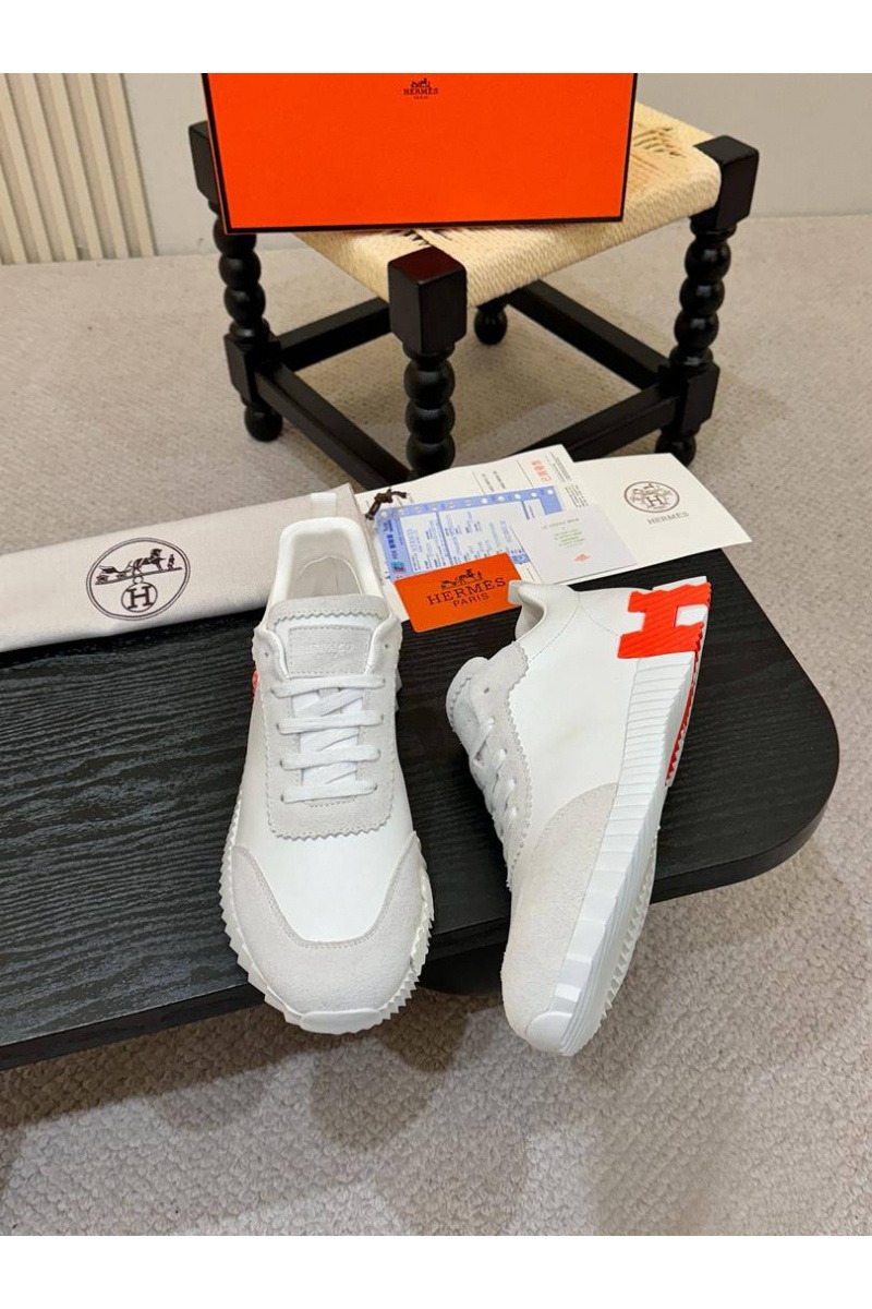 Hermes Мужские кроссовки Bouncing - White