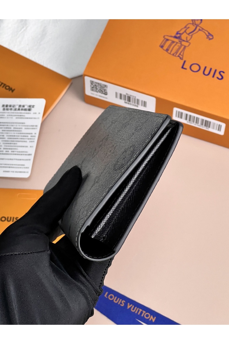 Lоuis Vuittоn Кожаный бумажник Brazza Premium 19x9.5x2.5 см